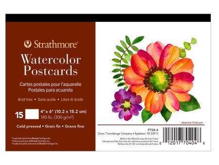 15-Pack Watercolour Post Cards For Cheap