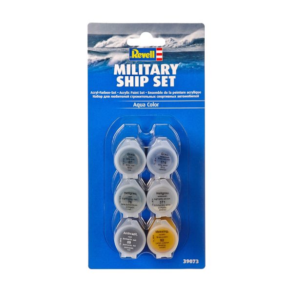 6-Pack Aqua Color Paint - Military Ship Set For Discount