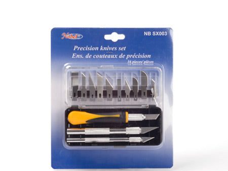 16 pieces precision knives set For Cheap