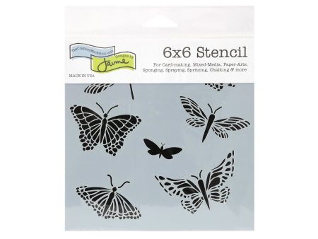 Plastic Stencil - Mariposas, 6 x 6 in Fashion