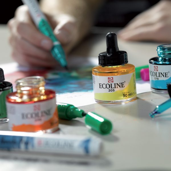 Ecoline Watersoluble Ink - Sky Blue Light For Sale