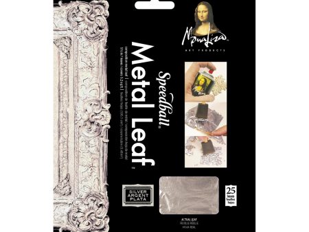 25-Pack Mona Lisa Metal Leaf - Silver Imitation Supply