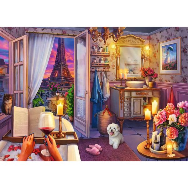 500-Piece XXL Puzzle -  Cozy Bathroom  Online Sale